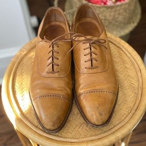 John Lobb Chigwell Calf Leather Tan Oxford Shoes